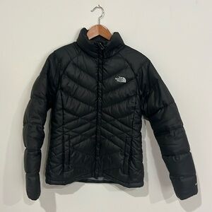 The North Face blk down coat sz m